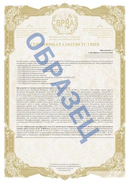 Образец Приложение к СТО 01.064.00220722.2-2020 Менделеево Сертификат СТО 01.064.00220722.2-2020 